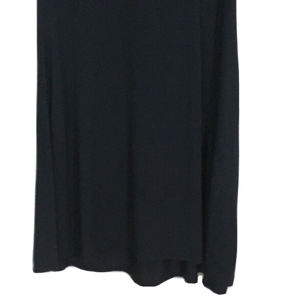 BCBGMAXAZRIA Black Belted Dress Faux Wrap Surplice V-Neck Empire Waist Dress S - Picture 7 of 12